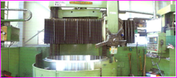 Large vertical turning machine